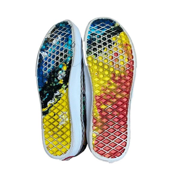 Vans Crayola Authentic Unisex Sneaker Size 7M / 8.5 W Multicolor Floral Hawaiian - Picture 8 of 8